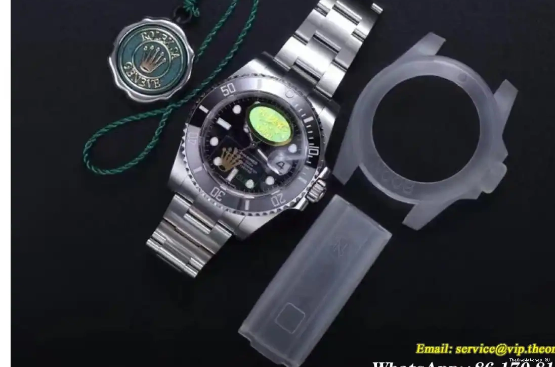Submariner - 904L V11 SS SS SA3135 Noob 116610LN Black Rolex 0504